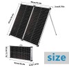 DUOERLAN 300W 12V Mono Foldable Solar Panel Suitcase w/30A Controller