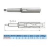 Extension Sleeve with External and Internal Morse Taper MT2 to