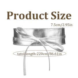 Leather Silver Belt Corset Belt Adjustable Women's Belt Bow Belt Jewellery Belt Accessories