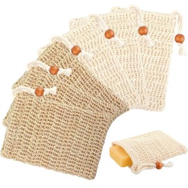 Katyjun Pack of 6 Soap Bags for Solid Soap, Soap Bag for Showering