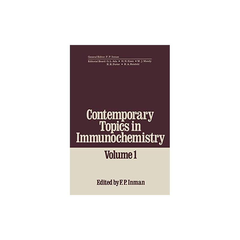 Contemporary Topics in Immunochemistry: Volume 1