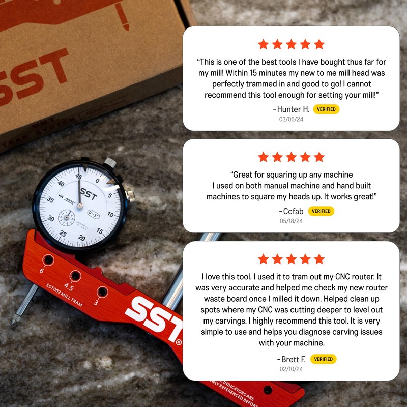 SST - Mini Mill & Lathe Tramming System - Tram,