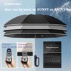 Afkengung Inverted Automatic Umbrella with Carabiner Handle well built Large
