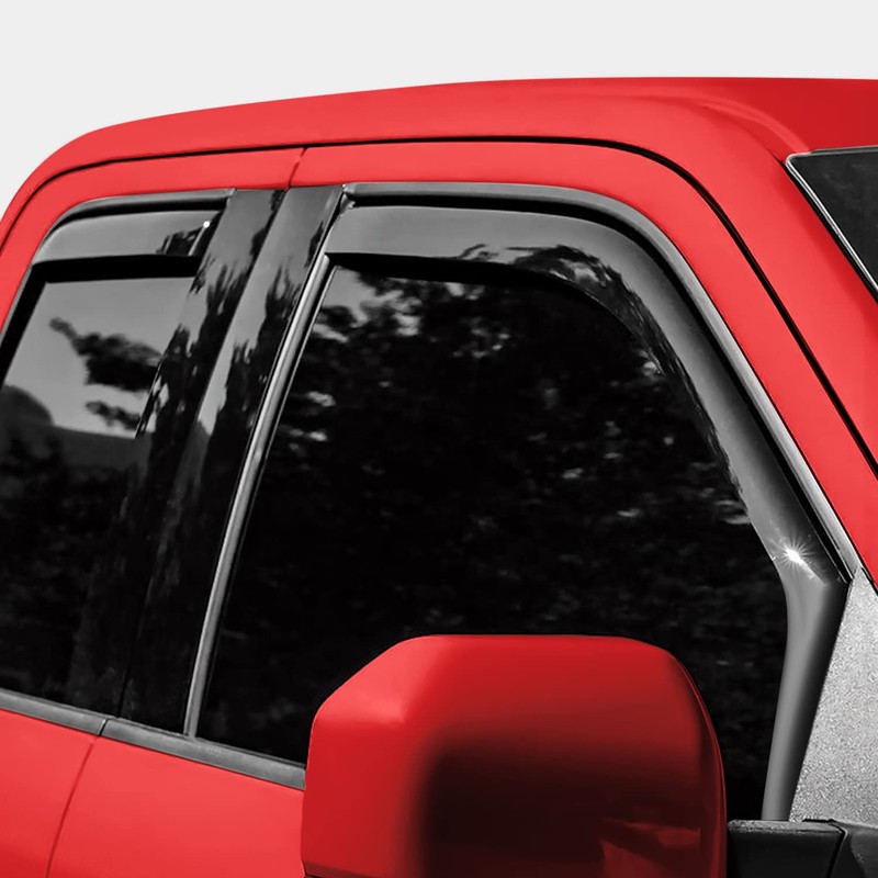 Voron Glass in-Channel Extra Durable Rain Guards for Ford F150