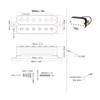 Guitar Pickup, 50mm Electric Guitar Pickup Alnico 5 Magnet Humbucker