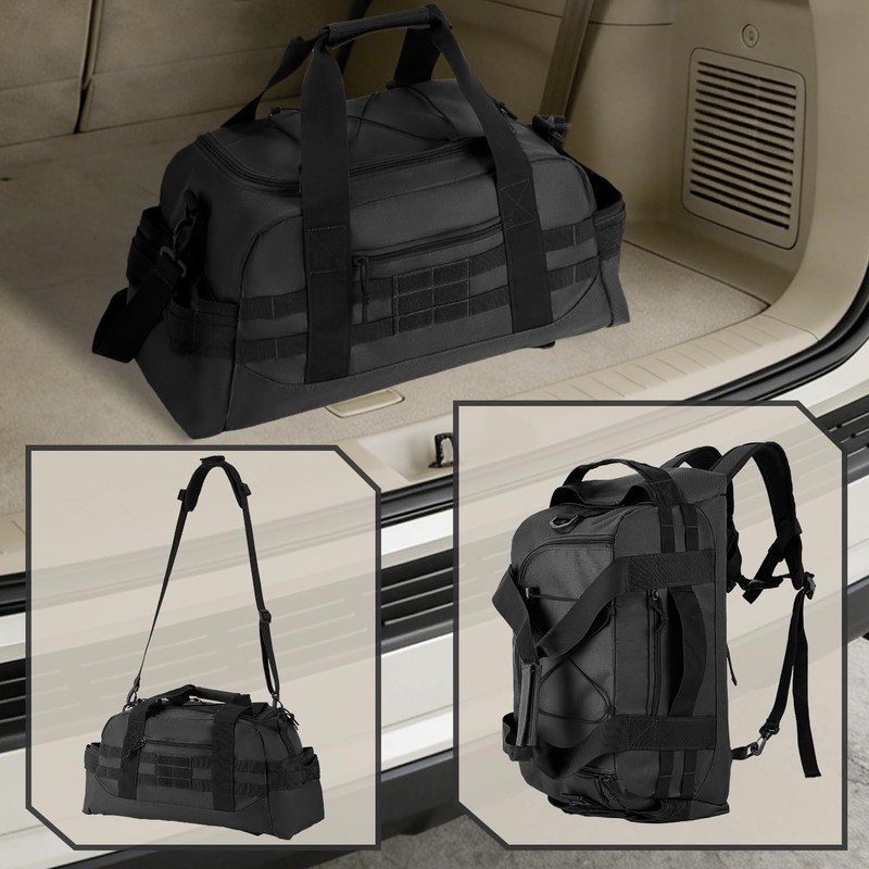 Hannibal Tactical 35L Large Duffle Bag, 3-in-1 Tactical Backpack MOLLE