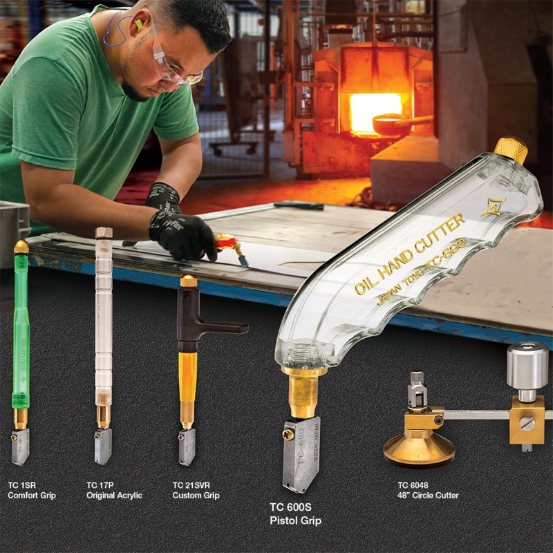 CRL Pistol Grip Straight Head Glass Cutter by CR Laurence