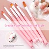 YPYMOD Pack of 6 Double End Nail Brushes, Nail Design