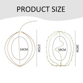 2 Pieces Vintage Metal Headwear, Rhinestone Headwear, Boho Headwear, Bridal Headwear, Party Headwear, Clothing Accessories