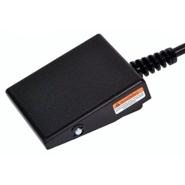 SSC Controls S420-1501 Foot Switch, Maintained Action (Push On/Push Off), 8-ft Cable with Piggyback Plug (3-Pronged), Single Pedal, Electrical, Made in USA