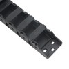 Zeberoxyz 18x37mm Drag Chain Length 1Meter Inside Open Type Black