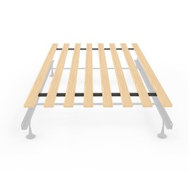 Treaton, 0.68-Inch Heavy Duty Vertical Wooden Bunkie Board/Bed Slats, Full, Beige