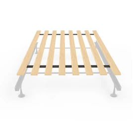 Treaton, 0.68-Inch Heavy Duty Vertical Wooden Bunkie Board/Bed Slats, Full, Beige
