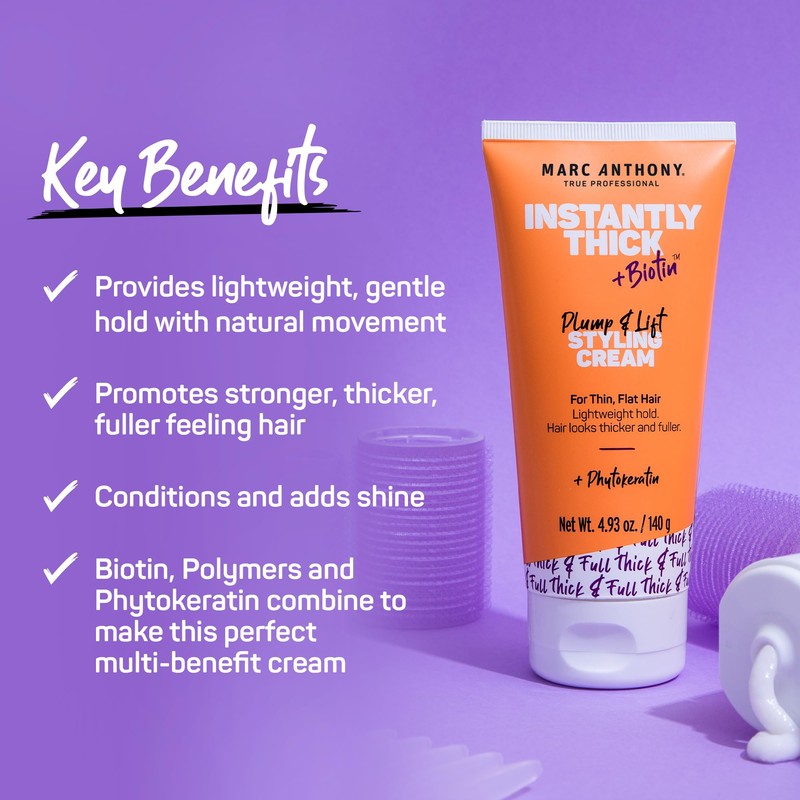 "Marc Anthony Biotin Styling Cream - Instantly Thick Plump &