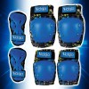 Kit Protecciones Adulto Rodilleras Coderas Muñequeras Iciqlo Azul