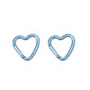munkees, Mini Heart Carabiner Keyring (2 x Blue)