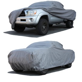 Car Cover fits 2012 2013 2014 2015 2016 2017 2018 Toyota Tacoma Double Cab 5ft Bed XTREMECOVERPRO PRO Series Grey Truck Cover