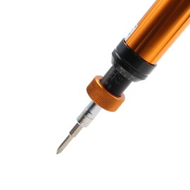 Adjustable Preset Screwdriver, Alloy Steel, Torque Screwdriver, Multi Bit Machinery, Industrial, Hand Repair Tool, Gold, 0.5-3Nm Torque Range, ASQ-3