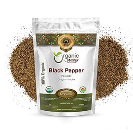 Organic Way Premium Black Pepper Powder (Black Tellicherry Peppercorn) - Adds Flavour & Aroma | Organic & Kosher Certified | Raw, Non GMO & Gluten Free | USDA Certified | Origin - India (1 LBS)