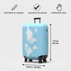 Pikkii Medium Suitcase Cover with World Map, Track Your Travels,