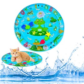 Water Bed for Cats Play Mat Homos Cat Water Play Mat Sensory Water Mat for Cats Cat Play Mat Portable Cat Bed Play Thick Sensory Water Play Mat Pet Play Water Sensor Pad PVC Material Multifunction