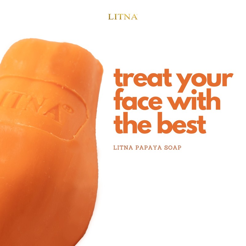No Brand LITNA Papaya Soap Whitening 90g.