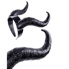 Restyle Gothic Hair Headband Maleficent Horns Nu Goth - Evil Horns (One-Size)