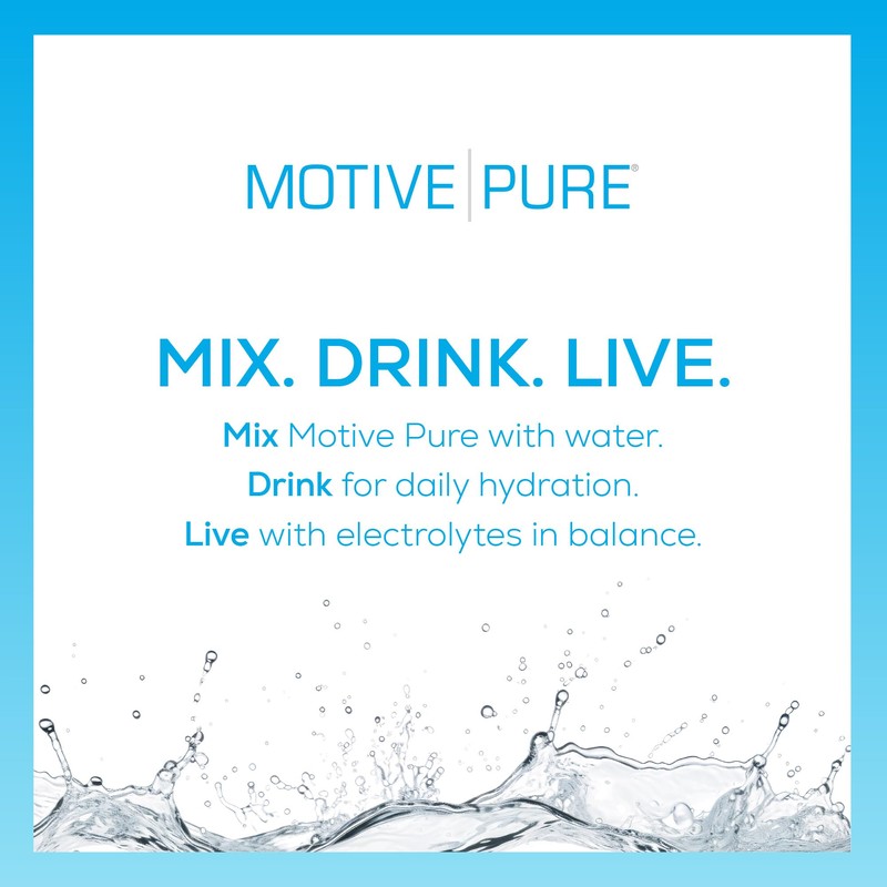 MOTIVE PURE Electrolyte Hydration, Original Unflavored, 32 oz Pump Bottle