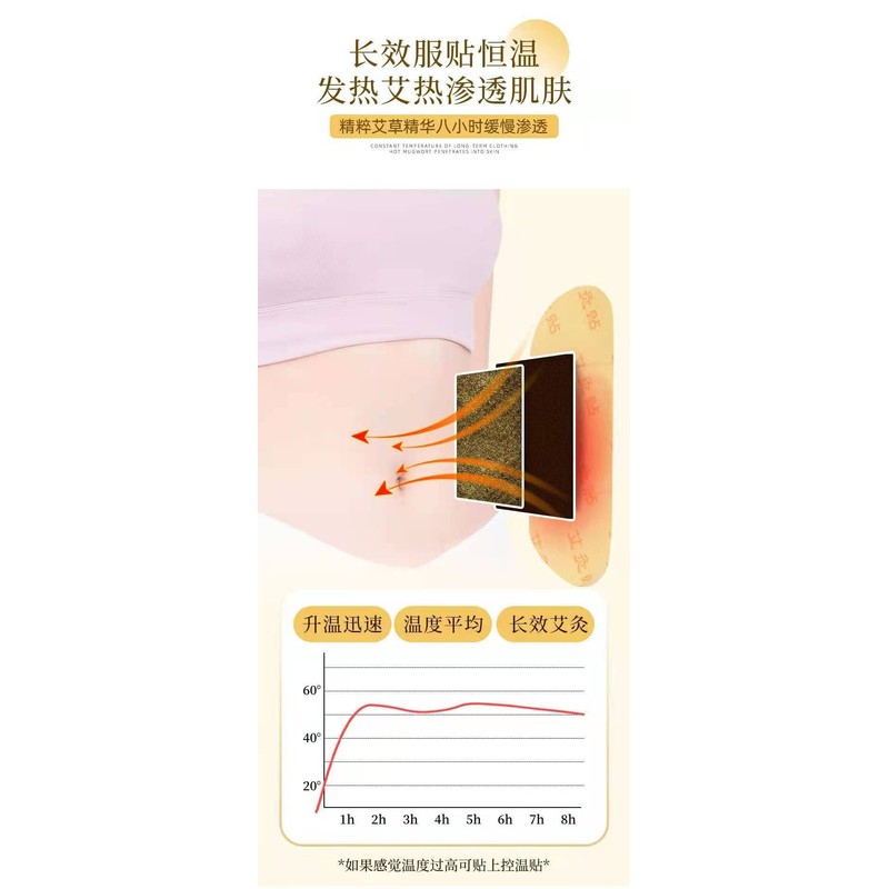 15 Pcs Moxibustion Patch Pure Nature Moxa Sticker Pads Chinese