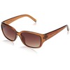 French Connection Ladies Women's Small Plastic Sunglasses, Brown, One Size