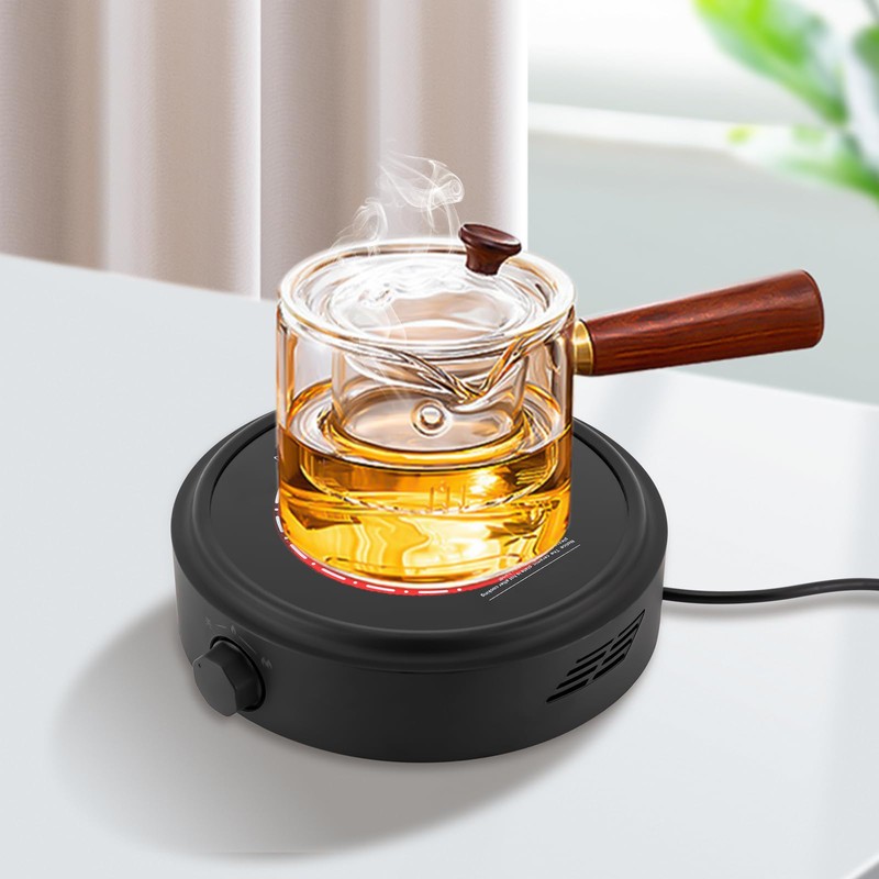 Portable Electric Stove 700W Induction Cooktop Burner Adjustable Power(First Gear: