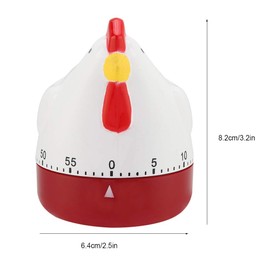 HAOHIZE Lovely Chicken Timer, Kitchen Cooking Timer Clock Loud Alarm Counters Mini Size Mechanical Kitchen Cooking Alarm Clock for Home Decor Timing Reminder