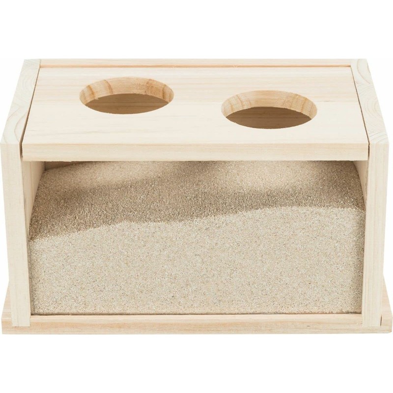 TRIXIE - Wooden Sand Bath for Rodents - TR-63004