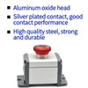 22mm Latching Emergency Stop Push Button Switch SPDT Mushroom Stianless