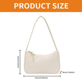 Weiße Damentasche, Handtasche, Umhängetasche, Bananentasche, Leder, Schulterriemen, kleine Taschen, Hochzeit, Mini-Tasche, Damen, tragbar, schick, Geldbörse, für Sommer, Zeremonie, Tasche, Damen, Weiß