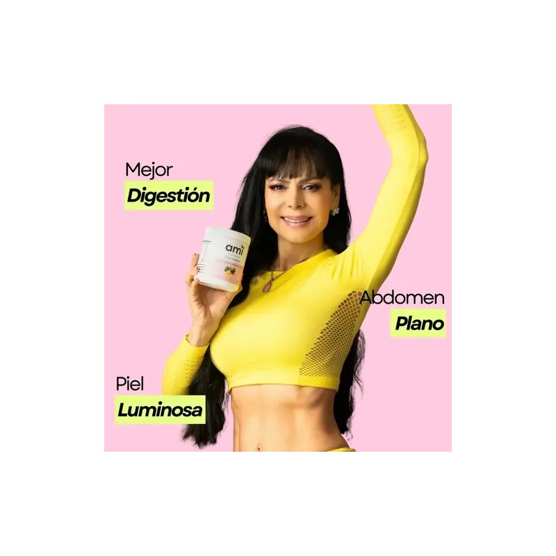 Polvo Ami Fitness Glow Green Colágeno Probióticos Jugo Verde