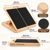 Adjustable Wooden Slant Board for Calf Stretching, Squats and Ankle