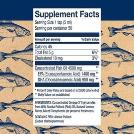 Wileys Finest Peak Omega-3 Lemon Fish Oil - 250ml by Wileys Finest                                                                                    