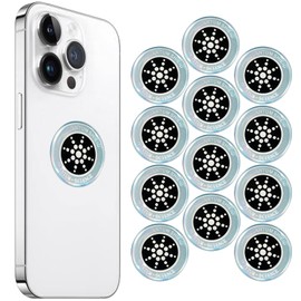 12 Pieces Cell Phone Stickers for Smart Phones Tablets Laptops Computer WiFi Priner TV Electronic Devices Silver