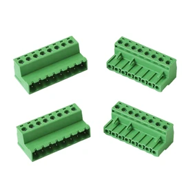 kuosbiu - Juego de 2 conectores de bloque de terminales de tornillo de paso de 8 pines de 2,54 mm para conector rápido enchufable tipo Phoenix