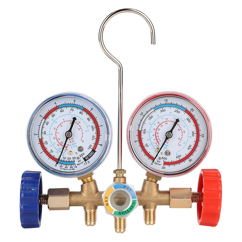 Refrigerant Air Conditioning Tools AC Diagnostic Manifold Gauge Set W/