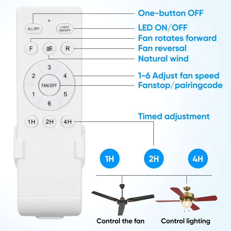 Ipetboom 1 Set Variable Speed Ceiling Fan Controller: Dc Motor