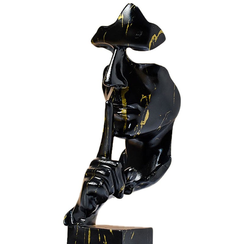 Thinker Statue Vivid Shape Compact Synthetic Resin Attractive Decorative Silence