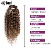 DÉBUT Synthetic Water Wave Hair 8 Bundles with Lace Part