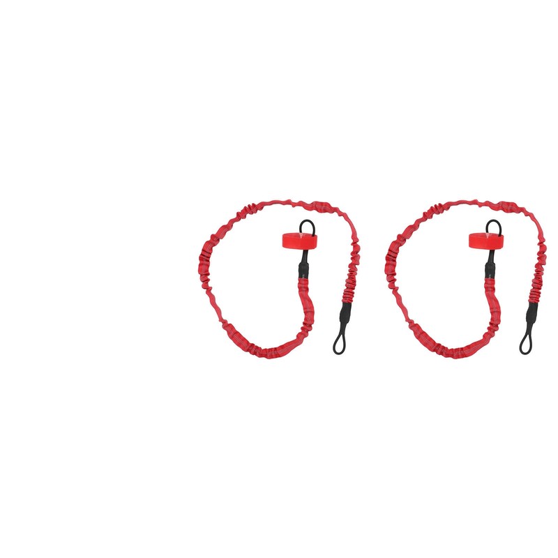 2Pcs Kayak Paddle Leash Nylon Rubber Corrosion Resistant Stretchable Anti