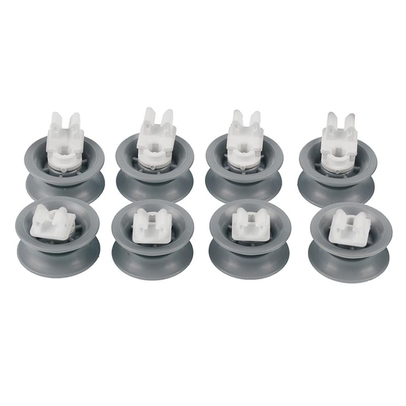 8x Dishwasher Wheels for Upper Basket - with The Original