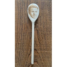 Gordon Ramsey Merch Gift Idea Image On A Wooden Spoon-Novelty Memorabilia Birthday Christmas Present