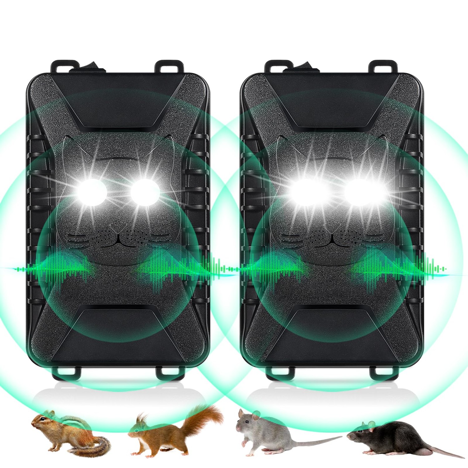 Car Rodent Repeller Under Hood Rodent Repellent Ultrasonic Battery ...