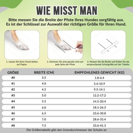 SlowTon Dog Shoes Paw Protection, Pack of 4 Breathable Dog Shoes Outdoor with Non-Slip Sole, Adjustable Reflective Velcro Dog Boots for Small, Medium and Large Dogs