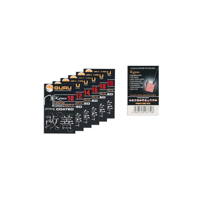 Guru Kaizen Set of 10 Rasoi Con Occhielli, Misura 16,